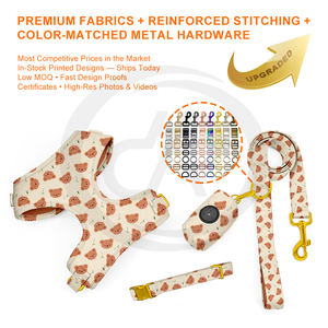 Okkpets Nhà Máy Bán Buôn Giá Có Thể Điều Chỉnh Con Chó Khai Thác Set Trên Bán Mềm Vải Cổ Khai Thác Cho Nhỏ Vừa Chó - Product Image 3