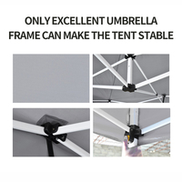 Carpa Publicitaria Resistente al Agua, Plegable, 3x3, para Exteriores, con Logotipo Visible, Resistente al Viento