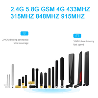 Werkseitig abnehmbar 315MHz 868MHz Gummi-WLAN-Antenne 5dBi 2.4G 5.8G 9dbi Dualband-WIFI-Kommunikation sante nne
