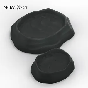 NOMOY PET Plastic Food water double dish combination Reptile Water and Food Bowls reptile accessories