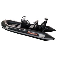 Double coque en aluminium semi-rigide 13ft RIB 390 Bateaux gonflables en PVC Hypalon à vendre
