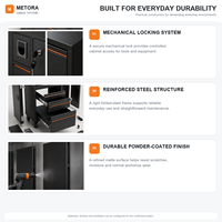 Armoire à outils industrielle modulaire, système de rangement pour atelier de course, établi de garage avec chariot mobile à 7 tiroirs