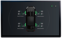 Accessoire universel pour voitures Android Grand écran Bluetooth USB TPMS Le système de surveillance de la pression des pneus affiche la température de la pression de l'air