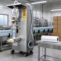 Machine de remplissage automatique de sachets en plastique à haute efficacité et à fonctionnement simple pour les boissons, précision de 2 ml