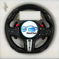 Volant en fibre de carbone avec affichage numérique LED, fonction d'alerte par vibration, adapté aux modèles BMW G80 G82 G90 M3 M4 XM High