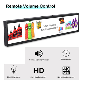 Monitor tft lcd da 19 pollici a barra larga utilizzato monitor lcd android display allungato scaffale intelligente altre attrezzature pubblicitarie - Product Image 4