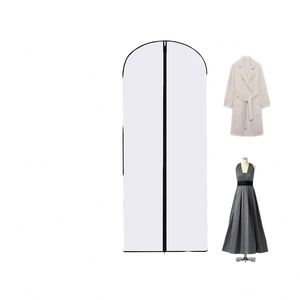 Long Full Length Dress <b>Bags</b> Translucent Zip Waterproof Dustproof <b>Garment</b> Covers 60-140cm Dress <b>Bags</b> Covers for Storage - Product Image 1