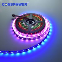 Bande LED magique 60 LED/M IC WS2811 5050RGB Bande LED IP20 12V 10mmPCB