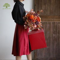 JOYWOOD-Boîte à bouquet avec poignée pour gâteau d'anniversaire, emballage de fleurs, nouveau design