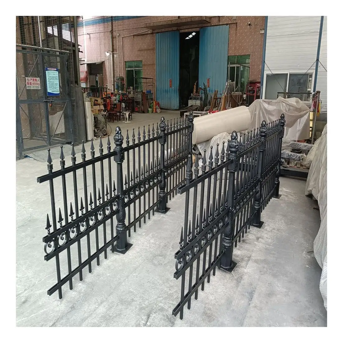 Barandilla de balcón de hierro forjado de diseño moderno CBDMART, cerca de hierro forjado, barandillas de Arte de hierro forjado