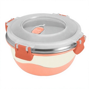 Durable <b>Lunch</b> <b>Box</b> Stainless Steel <b>Lunch</b> <b>Box</b> Polished Camping Food Carrier with Lock Lid With Plastic <b>Lunch</b> <b>Box</b> - Product Image 1