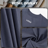 T-shirt Homme Streetwear 100% Coton Jersey Uni Grande Taille Design Uni Épaules Tombantes Haute Qualité Anti-Plis 270g