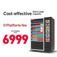 Máquina Expendedora de Bebidas Refrigeradas de Autoservicio con Escaneo Automático de Códigos QR de 84 Canales, Pago por Escaneo, China-Quirguistán, 1 Año de Garantía