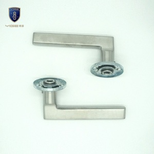 Manija de cerradura de puerta de acero inoxidable moderna europea Tubo Delgado desmontable para interior para uso en hoteles Directo del fabricante - Product Image 6