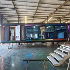 Maisons conteneurs modulaires intelligentes en acier imperméables avec énergie <span class=keywords><strong>solaire</strong></span>, design moderne pour hôtels, villas, salons et parcs - Product Image 4