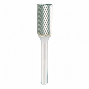 Fresa cilíndrica de 12,7 mm de diámetro y 25 mm de longitud, fresa rotativa de carburo sólido para cortar metal y madera - Product Image 2