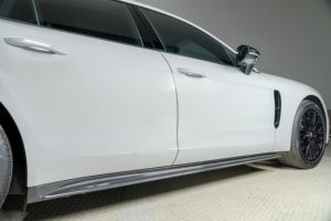 สำหรับ <span class=keywords><strong>Porsche</strong></span> <span class=keywords><strong>Panamera</strong></span> 2017 2018 2019 2020 2021 <span class=keywords><strong>2022</strong></span> 2023 971 ชุดแต่งสเกิร์ตข้างคาร์บอนไฟเบอร์แบบแห้ง SD/<span class=keywords><strong>GTS</strong></span> สไตล์สั้นหรือแบบแกนกลาง - Product Image 6