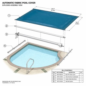<span class=keywords><strong>Couverture</strong></span> de <span class=keywords><strong>piscine</strong></span> <span class=keywords><strong>automatique</strong></span> motorisée en tissu, <span class=keywords><strong>couverture</strong></span> de sécurité pour <span class=keywords><strong>piscine</strong></span>, PVC bleu, imperméable - Product Image 6
