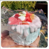 Jouet Squishy Dessert Réaliste à Rebond Lent, Anti-Stress, en Silicone Souple et Mignon, Idéal pour un Cadeau Sucré