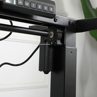 Bureau debout électrique du fabricant Ada avec moteur unique, table d'ordinateur portable à hauteur réglable pour le bureau et la maison