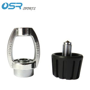 อะแดปเตอร์สำหรับเรกูเลเตอร์ดำน้ำ ขั้นตอนที่ 1 แบบ DIN เป็น YOKE พร้อมฝาครอบกันฝุ่น ทนการกัดกร่อน ทำจากทองเหลืองสำหรับงานทางทะเล รองรับแรงดัน 232 บาร์ 3300 ปอนด์ต่อตารางนิ้ว อุปกรณ์ดำน้ำ - Product Image 2