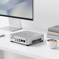 Mini PC CHUWI AUBOX Mini-ITX Horizontal en Alliage d'Aluminium et Plastique Windows 11 Pro AMD Ryzen-7 8745HS 16 Go de RAM DDR5 Mini Ordinateur de Bureau