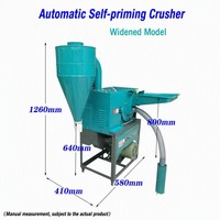Broyeur à marteaux à haut rendement pour la pulpe de maïs de volaille 500-750 kg/h, machine électrique de mouture du maïs