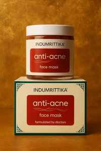 Mascarilla Facial Indumrittika Antiacné con Fórmula de Control de Grasa para una Limpieza Profunda de la Piel, Textura Suave y Apariencia Fresca - Product Image 6