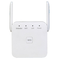 Extensor de Rango WiFi Profesional de 300Mbps, Repetidor/AP Inalámbrico, Puerto Ethernet, Antenas Externas Dobles, Gestión Web, Fácil Configuración