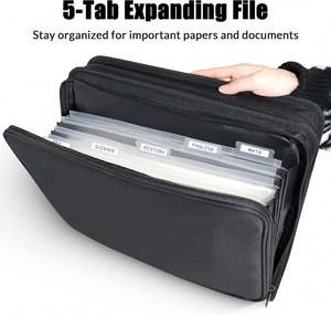 Carpeta Archivadora con Anillas de 3 Pulgadas BSCI, Capacidad para 400 Páginas, Correa de Hombro Extraíble, 5 Pestañas, Expandible, Muestra Gratuita, Hecha de Poliéster - Product Image 6