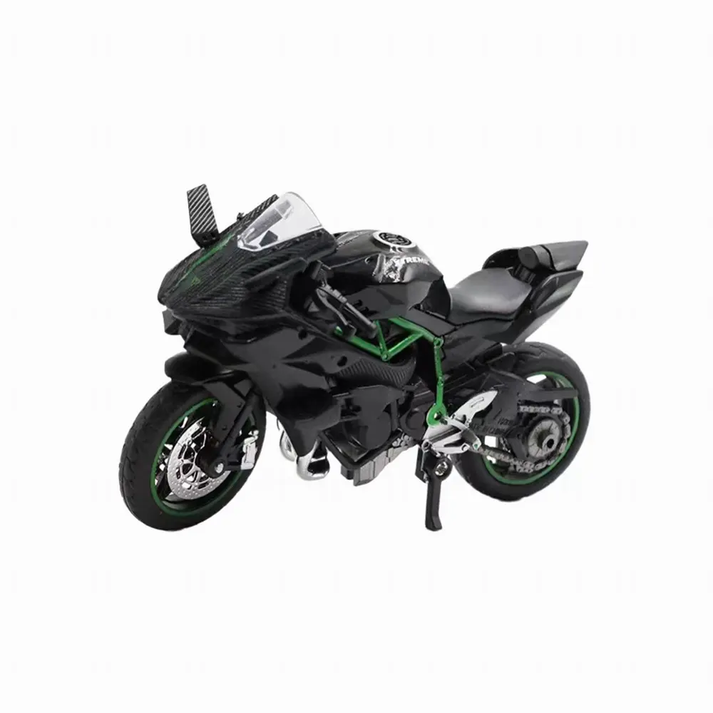 1/18 Kawasaki h2r alaşım motosiklet modeli araçlar tahsil hobiler Diecast motosiklet modeli için erkek çocuk oyuncakları