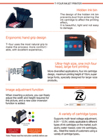Impresora de Etiquetas de Inyección de Tinta Portátil de 100 mm con Pantalla Táctil, Semiautomática, a Batería, para Codificación de Letras Grandes en Tarjetas y Materiales Flexibles
