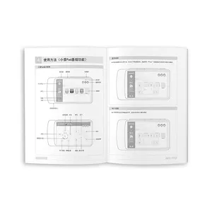 Servicio de impresión de mini folletos personalizados de fábrica, manual de usuario doblado, guías de productos, folleto de instrucciones de impresión