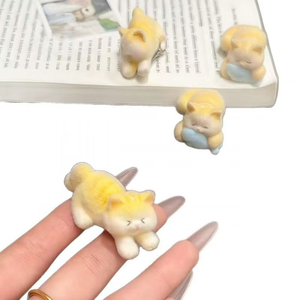 Popular Niche Design <b>Sweet</b> Yellow Small Cat Hairpin Cute Cartoon Fashionable Style Women's Hairpins Wholesale Headwear - Product Image 6