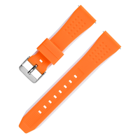 Bracelet de montre connectée en silicone 22 mm, réglable, confortable, respirant, avec aérations en échelle, style ISO