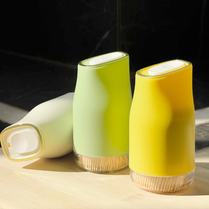 Toothpick Holder Portable Plastic Push Top Lid White Green Yellow Colorful Creative Design For Travel And Daily Use - Product Image 1