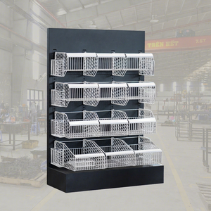 ADONG Modèle A34 Présentoir moderne en métal incliné à 4 niveaux avec étagères amovibles rotatives OEM du Vietnam direct usine - Product Image 1