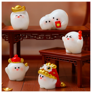 उच्च गुणवत्ता वाले थोक चीनी राशि 3 डी पशु मूर्तियों खिलौने चीन <span class=keywords><strong>2026</strong></span> नए साल घर की सजावट सुंदर गहने प्रचार उपहार - Product Image 5