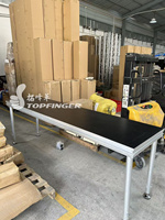 Nouvelle conception et vente flash : table de DJ avec kit de pieds - 2*8 pieds avec surface de travail antidérapante, plateau de scène en bouleau, résistant au soleil et à l'eau