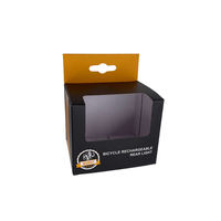 Boîte de papier d'emballage de produit électronique grand public d'affaires en carton personnalisé avec trou de suspension de fenêtre en PVC transparent