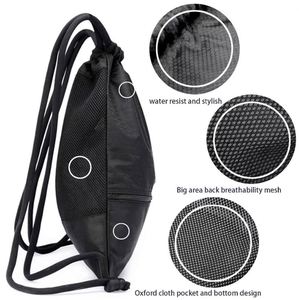New Custom Logo Light <b>Drawstring</b> Bag Waterproof Oxford Bag Zipper Pocket Casual Sports Knapsack <b>Drawstring</b> <b>Backpack</b> for Outdoor - Product Image 4