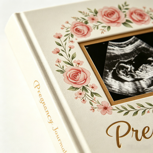 Journal de grossesse personnalisé A5 avec couverture rigide, <span class=keywords><strong>livre</strong></span> de souvenirs de grossesse, cadeau pour future <span class=keywords><strong>maman</strong></span> - Product Image 2