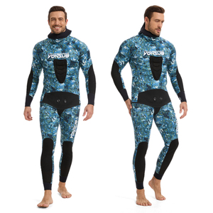 Muta da Sub Personalizzata Mimetica per Pesca Subacquea, Muta in Neoprene a 2 Pezzi per Apnea e Pesca - Product Image 6