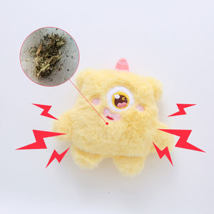 Monster bentuk hewan lembut mewah interaktif mainan kucing mewah catmint kertas suara mainan kucing - Product Image 5