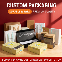 Boîte cadeau rigide pliable en carton noir avec fermeture magnétique, design personnalisé imprimé avec logo