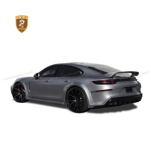 Kit carrosserie large en fibre de verre style Te-chart pour <span class=keywords><strong>Porsche</strong></span> Panamera 971 modèle 2017 – Pare-chocs avant, jupes latérales, élargisseurs d'ailes arrière - Product Image 4