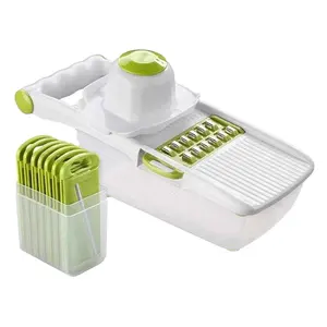 Keuken Handleiding Groente Cutter Slicer 8 Een Rvs Verwisselbare Messen Mandoline Aardappel Dunschiller Wortel Rasp Dicer