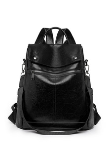 New Trendy Anti Theft Unisex Nylon Zipper Water-Proof Lightweight Laptop <b>Backpack</b> Large Capacity for Travel College Daily Use - Product Image 2