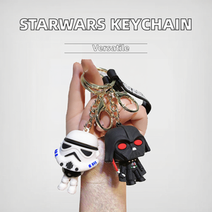 Vente chaude StarWars Silicone Porte-clés Pendentif Mandaloriens Entourant Bébé Yodas Stormtroopers UV Imprimé - Product Image 2