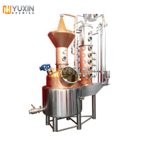 Distillateur de cuivre whisky mini équipement de distillerie colonne de reflux machine immobile